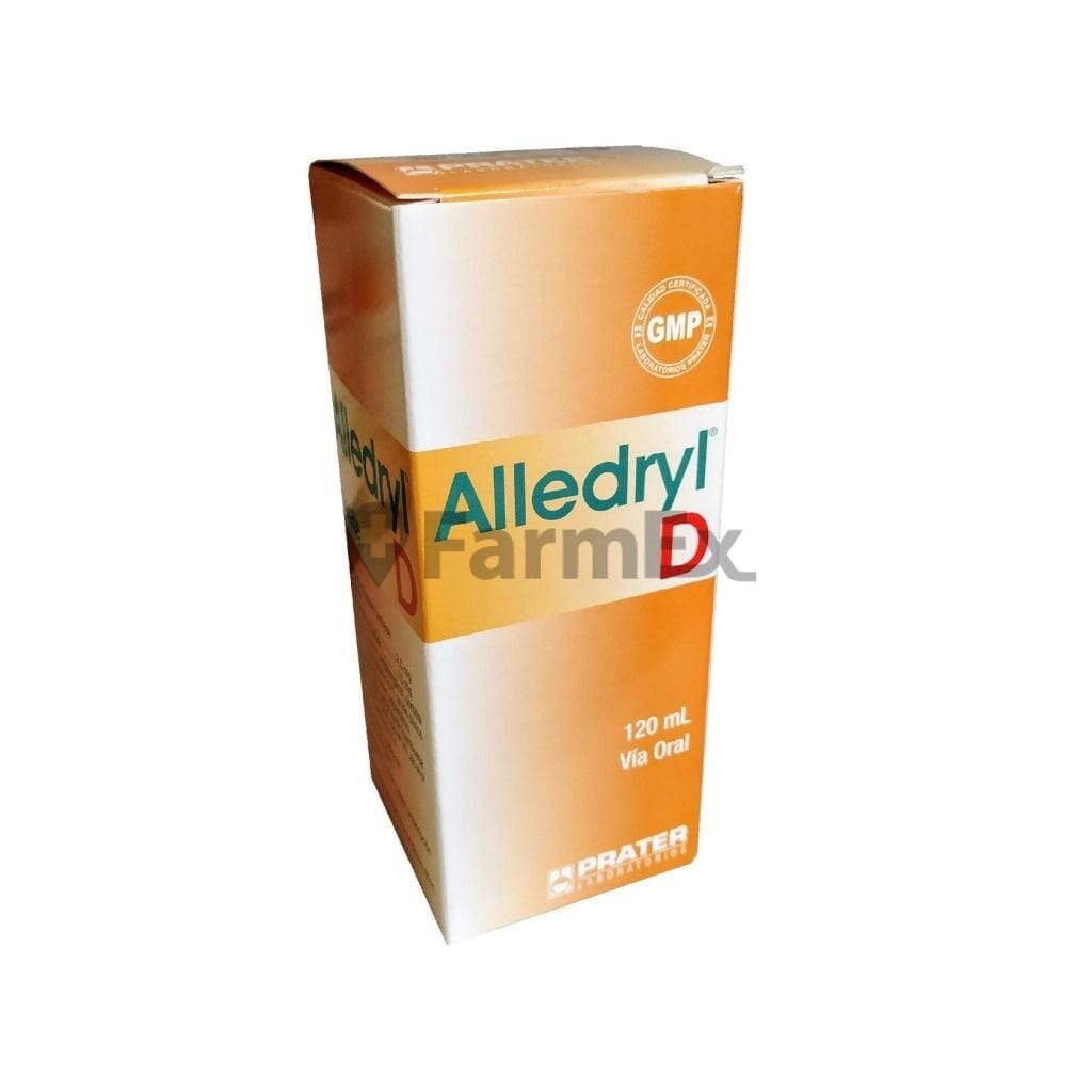 Alledryl-D Jarabe 5 mg / 5 mL x 120 mL Farmex-BanMedica-Persistente